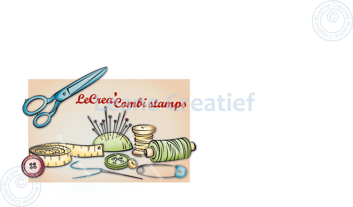 Lecreadesign Combi Clear Stamp Sewing Knitting & Crochet