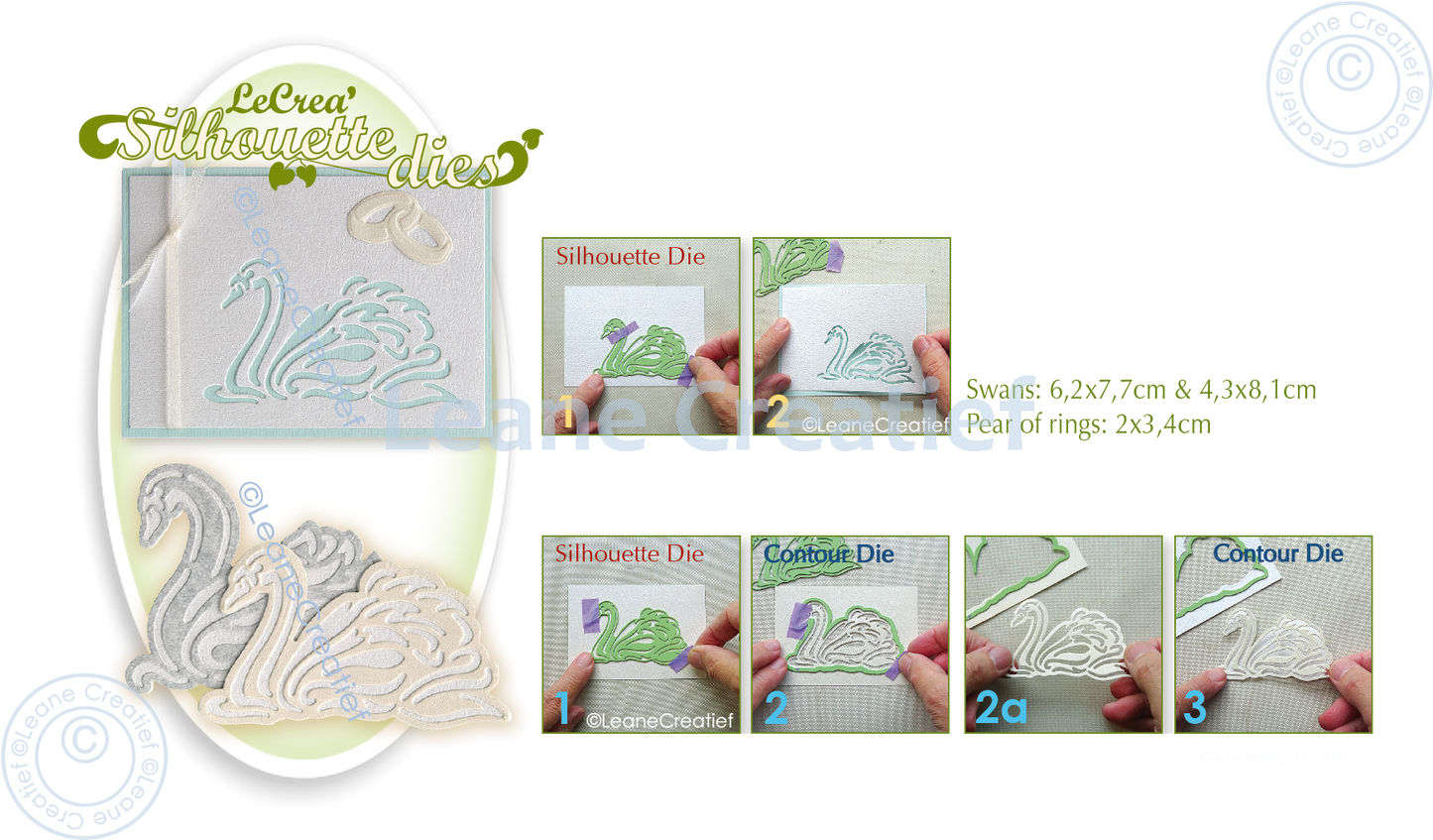 Lea’bilitie Swans Silhouette Cutting Die