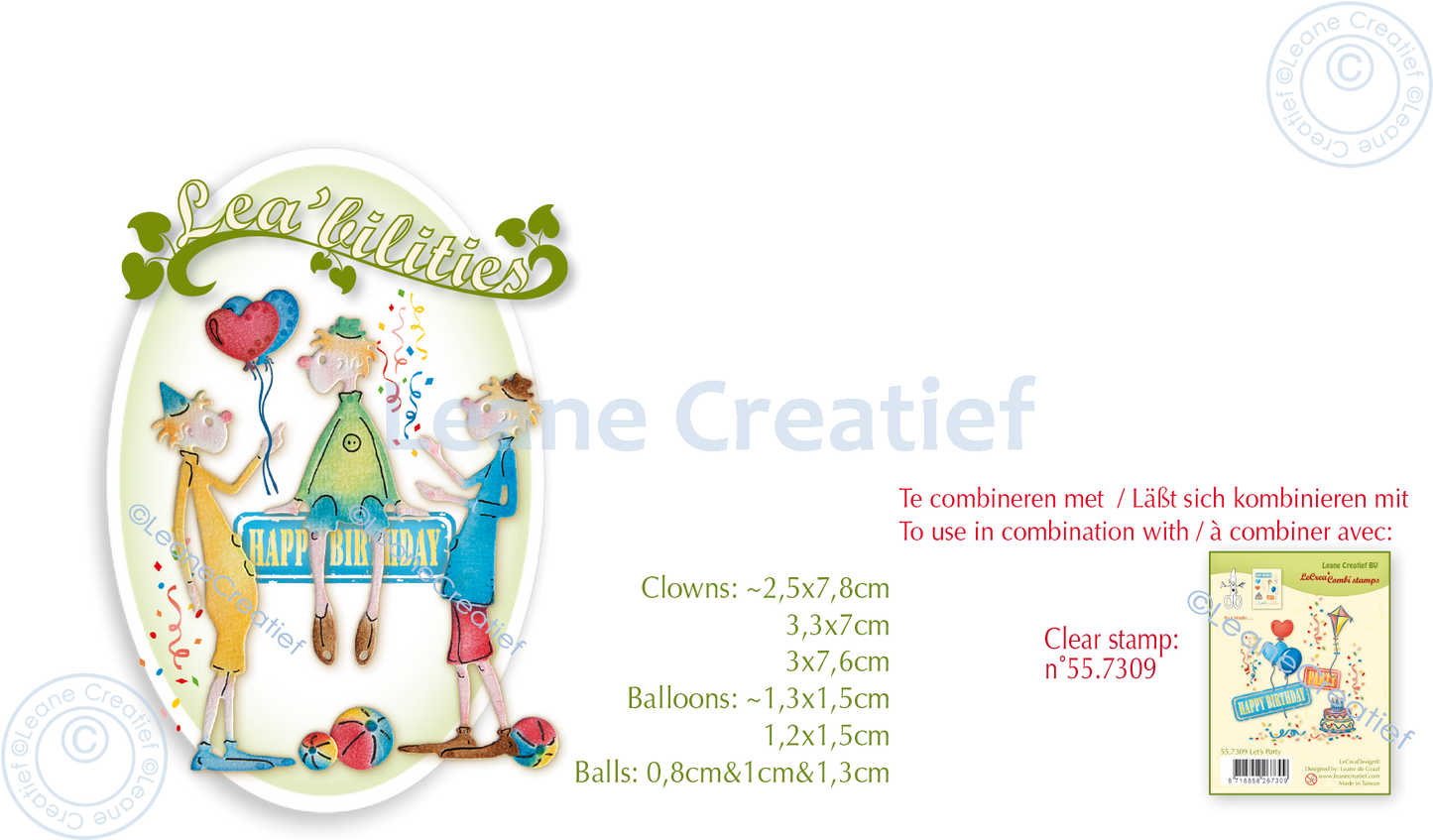 Lea’bilitie Clowns Cut and Embossing Die