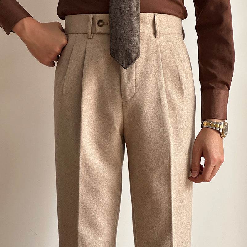 Straight Fitted All-matching formal business Office Work Suit Pants trouser For Men
