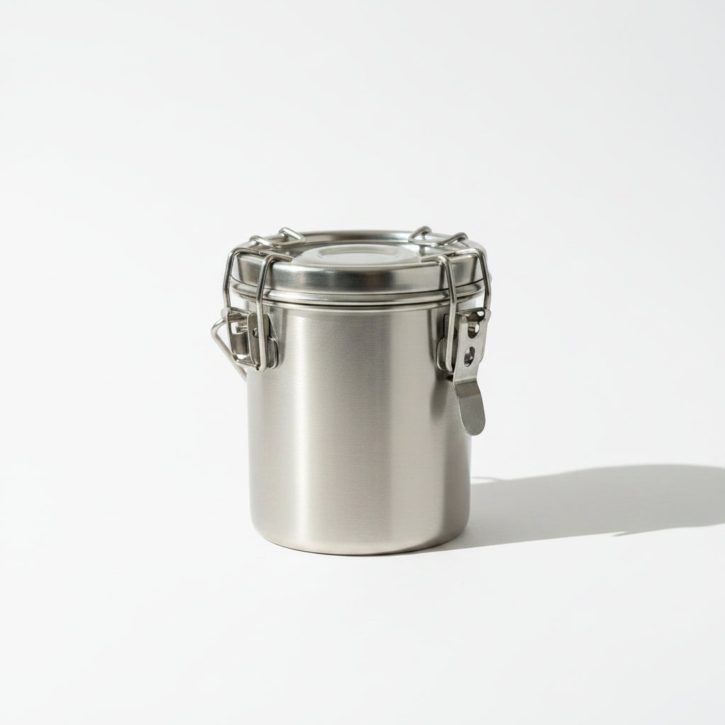 Stainless Brush Washer With Air-Tight Lid With Removable Screen