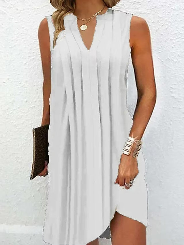 Women's Fashion Multi-Fold Pleated Dress