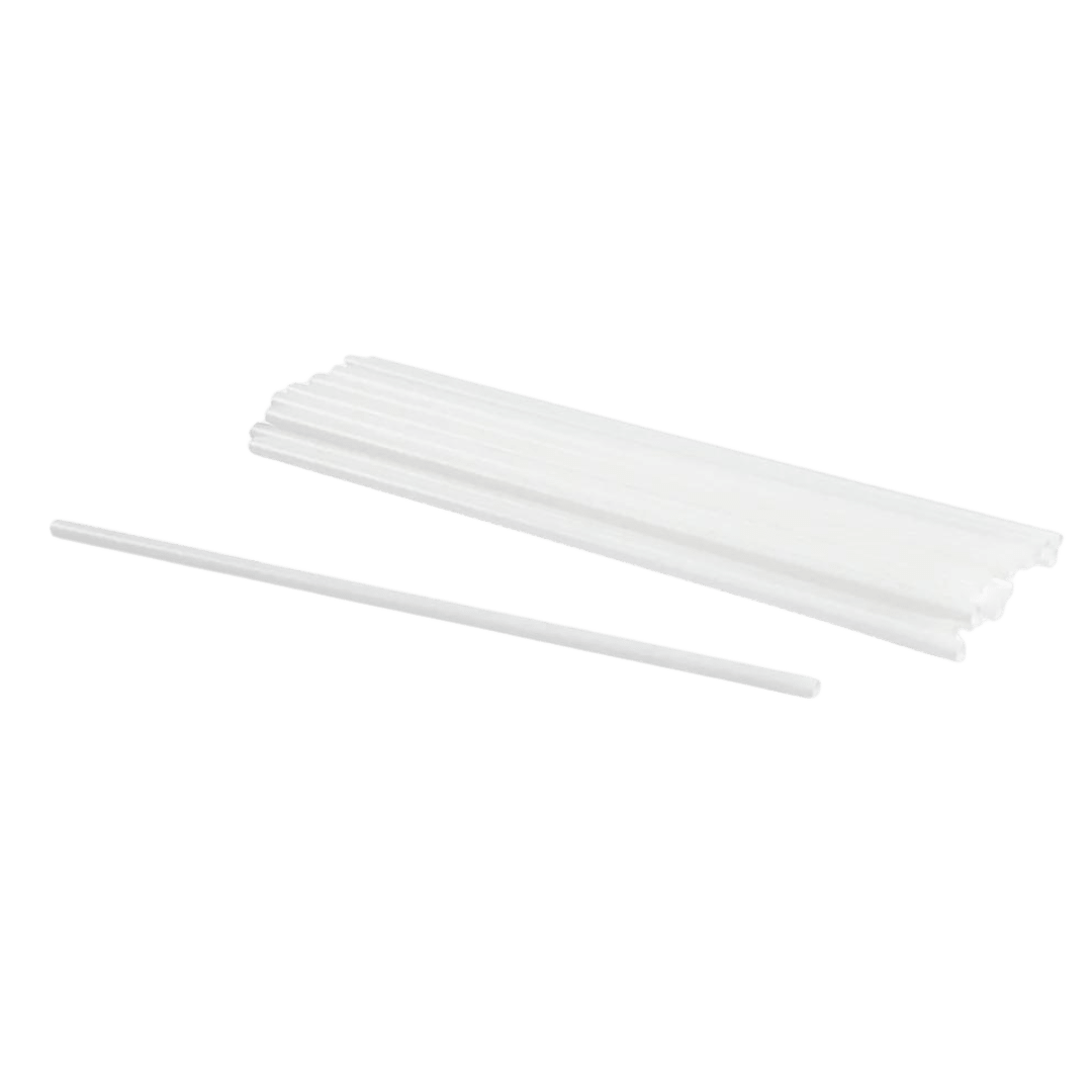 10" Regular Unwrapped White Straws