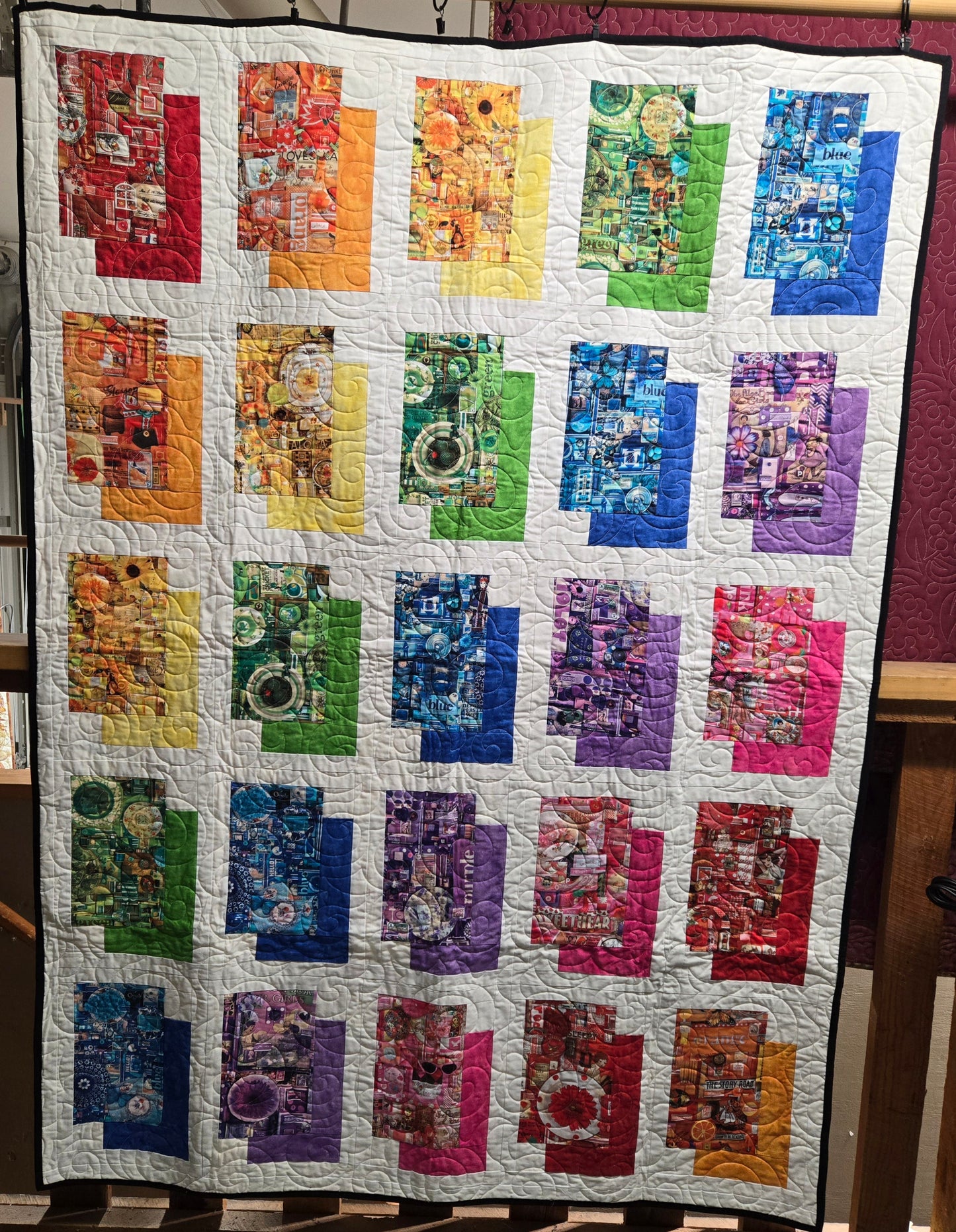 Store Sample- Twin Quilt- Shawdow Boxes