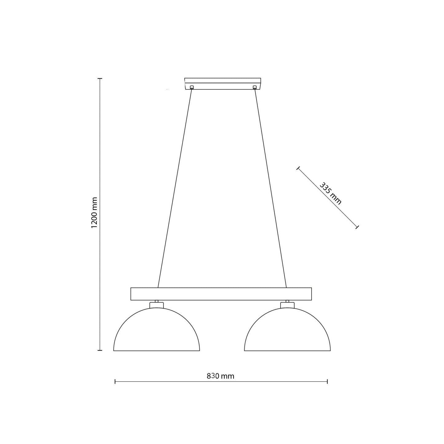 OSLO Beige Scandinavian Pendant Light 2
