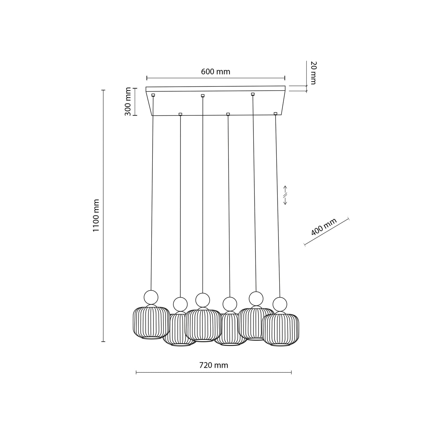 Ballo Scandinavian Pendant Light 6