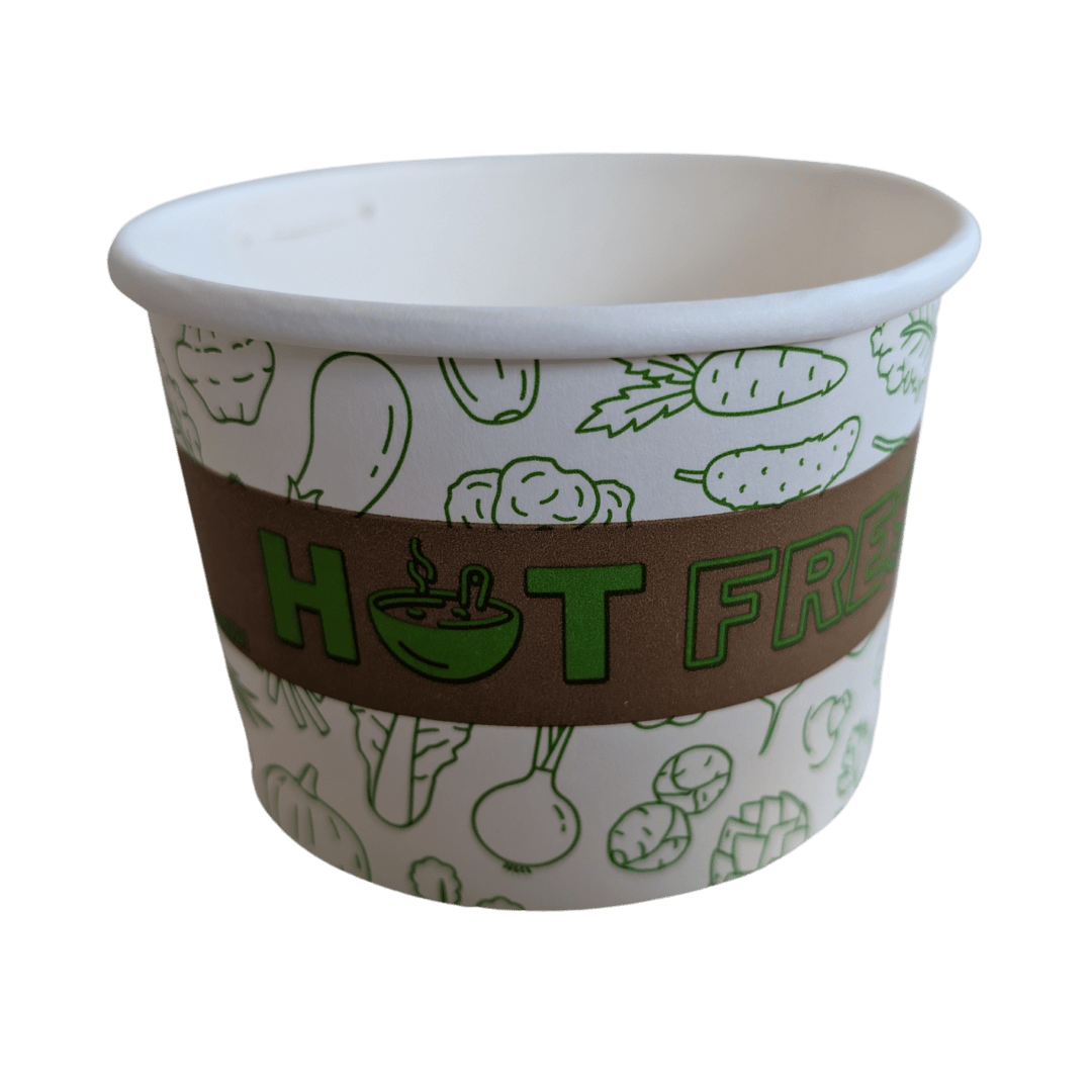 12 oz Printed Paper Soup Cups