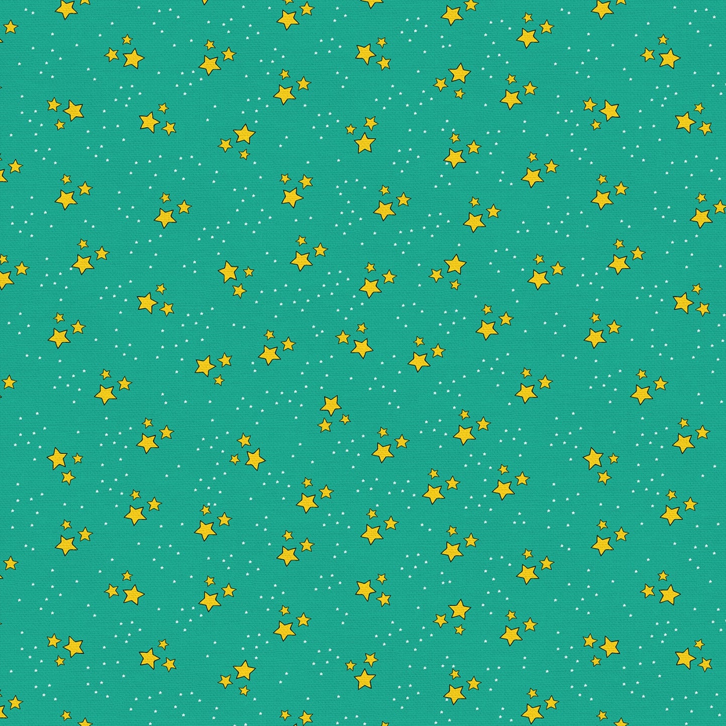 A Royal Fairytale - Stars - Mint by Paintbrush Studio Fabric