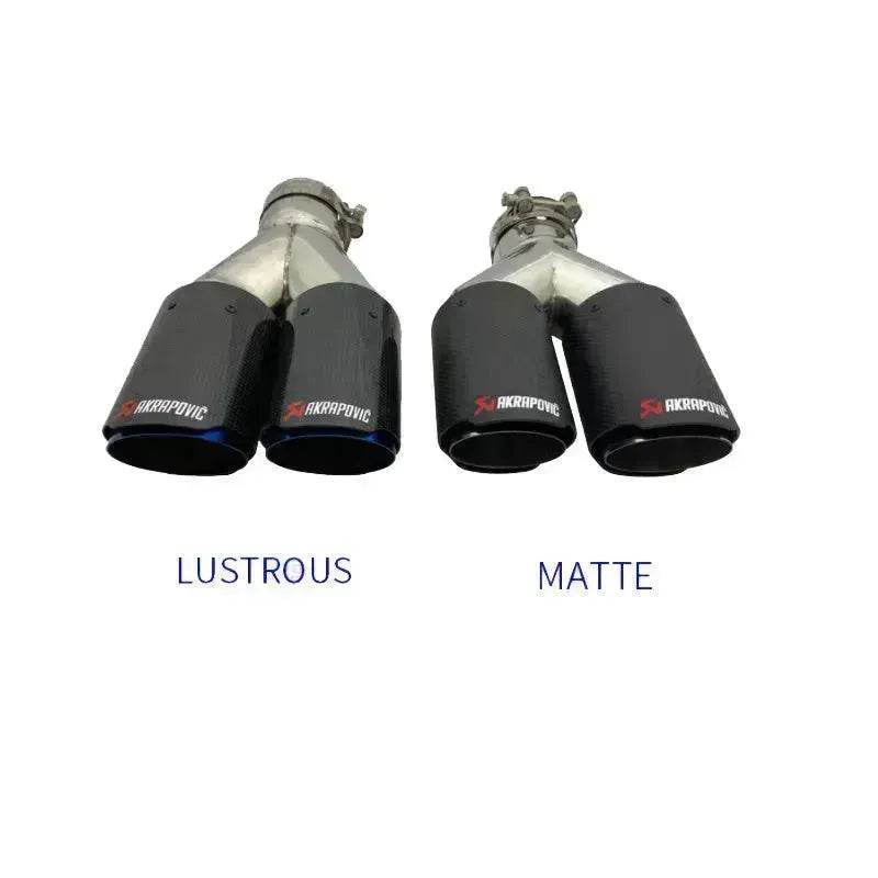 Y Model Compatible For Remus Exhaust Pipe Tip Muffler Tips Carbon Fiber Stainless Steel Dual Outlet Tails Throat Rear Nozzle