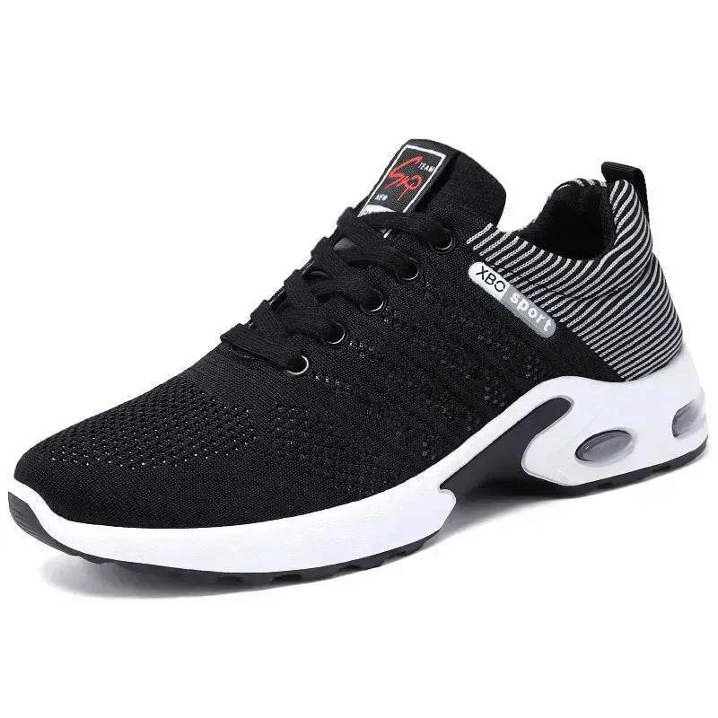 Casual Lightweight Running Shoes For Men Breathable Lace-up Sneakers