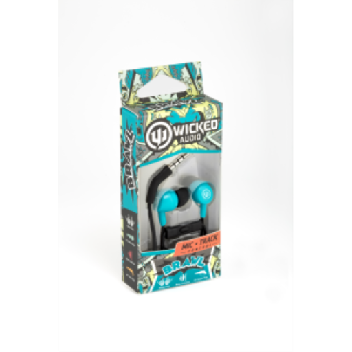 Brawl with Mic Earbud, Real Teal
