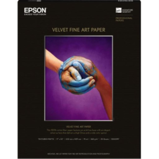 Papier Velouté Beaux-Arts Epson 17'' x 22'' (25 feuilles)