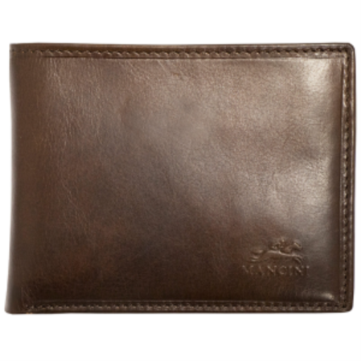 Portefeuille sécurisé RFID pour homme avec porte-cartes amovible et porte-monnaie (marron)
