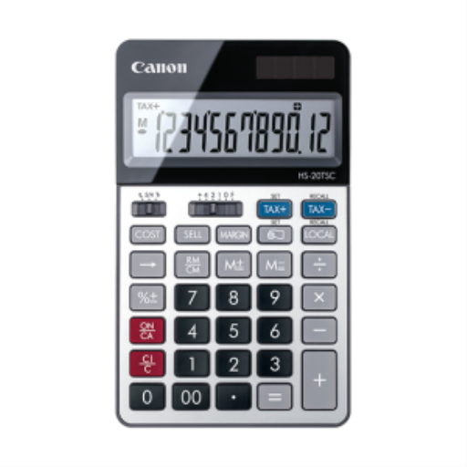 2469C004 Canon HS-20TSC Silver/Black 12-Digit Display