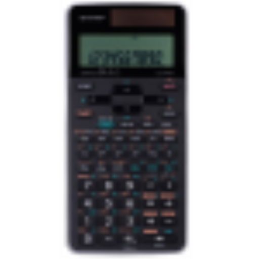 SHARP EL546XTBSL 469 FUNCTION, 10X2 LINE, SCIENTIFIC CALCULATOR