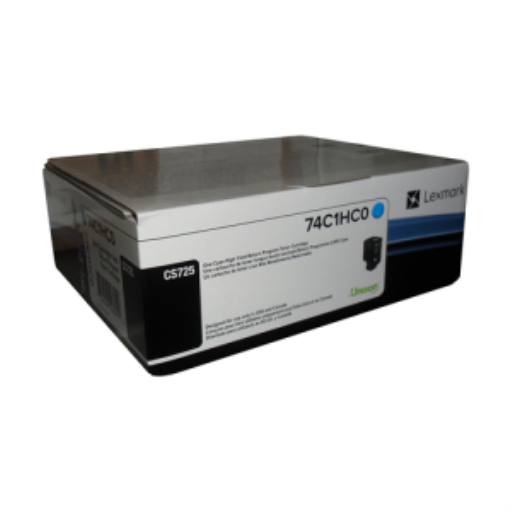 Cartouche de toner cyan Lexmark CS/CX725 programme de retour 12K