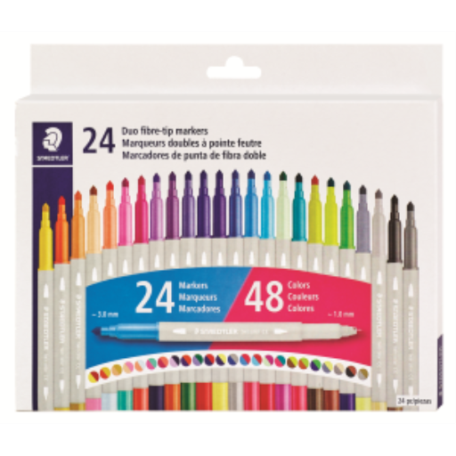Double-ended twin color 24pc
