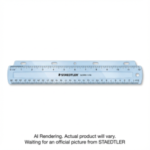 Ruler ringbinder 12'' blue