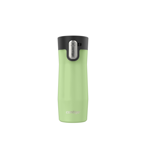 Contigo West Loop 3.0 Vacuum-Insulated Stainless Steel Travel Mug with AUTOSEAL Easy-Clean Lid, 16 oz (473 mL), Cucumber Frosted Pearl