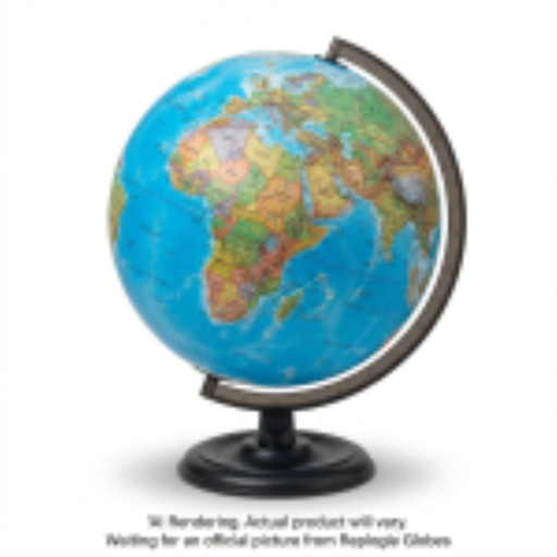 Traveler 12"/30cm Diameter Blue Ocean Desk Globe (French)