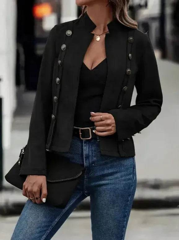 Plain Formal Business Workwear Jacket for Women Ladies Office Coat