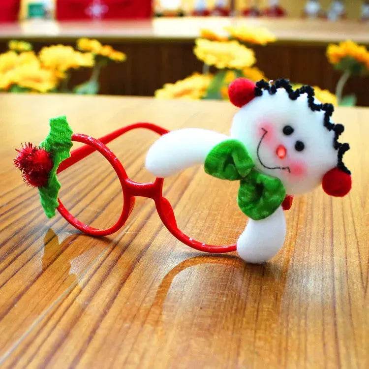 Monture de lunettes de Noël Accessoires de fête de Noël Cadeaux de Noël Décorations de Noël Lunettes de Père Noël