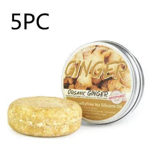 Ginger Plant Shampoo Bar Soap Anti-dandruff Refreshing