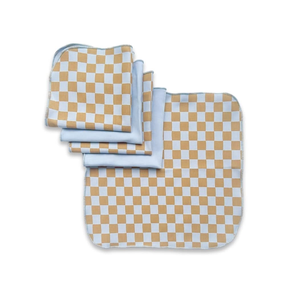 Bamboo Baby Washcloths (Pack Of 5) | Raibow Stripe