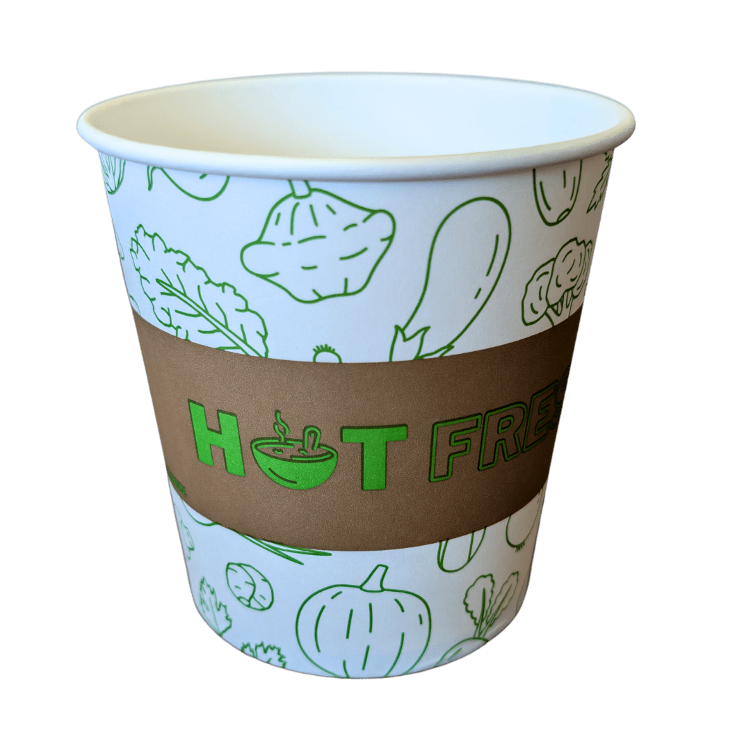 24 oz Printed Paper Soup Cups