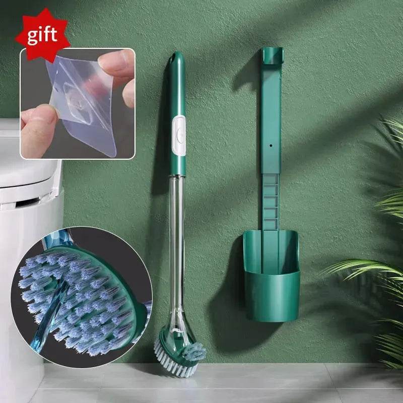 Household Sturdy Bristle strong silicone Toilet brush