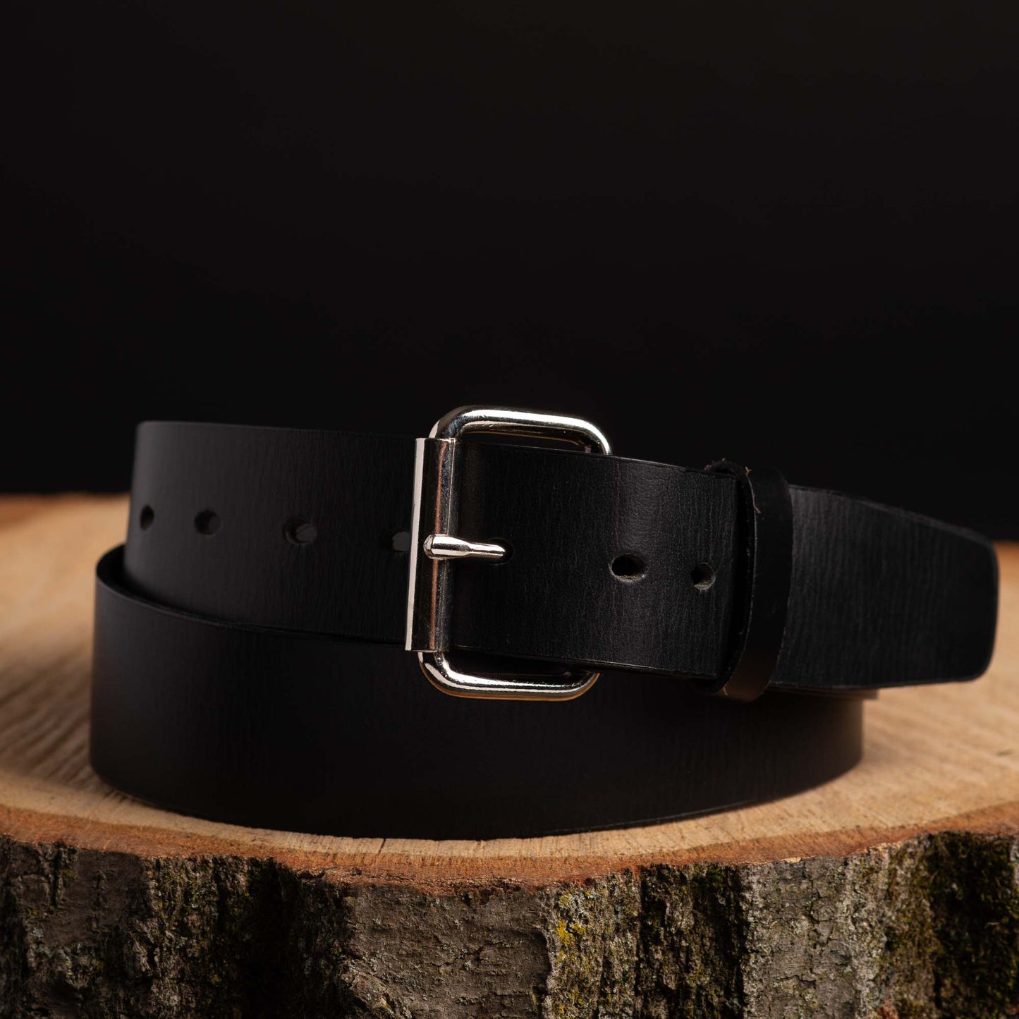 Brown 45 mm 100% Full Grain Bridle Leather Belt for Jeans