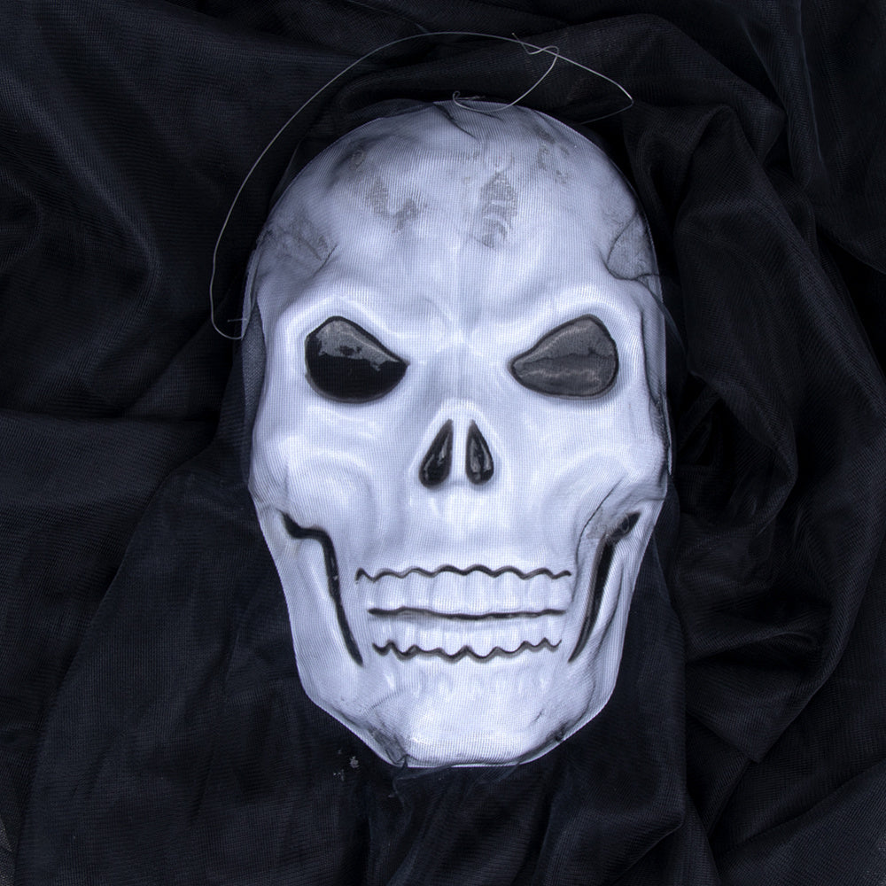 Creepy Hanging Skull Décor – Halloween Ghost Skeleton Decoration for Indoor & Outdoor Use