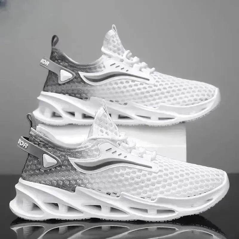 Men's Casual Walking Running Non slip lace up sneakers