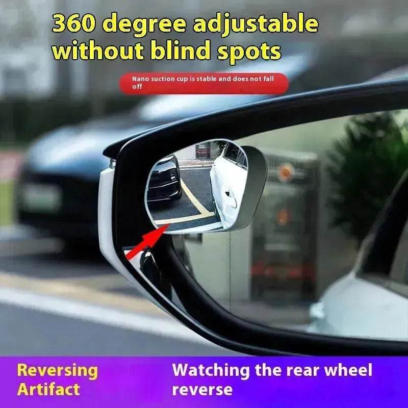 360 Degree High-definition Wide-angle Suction Cup Car Small Circular Rearview Mirror