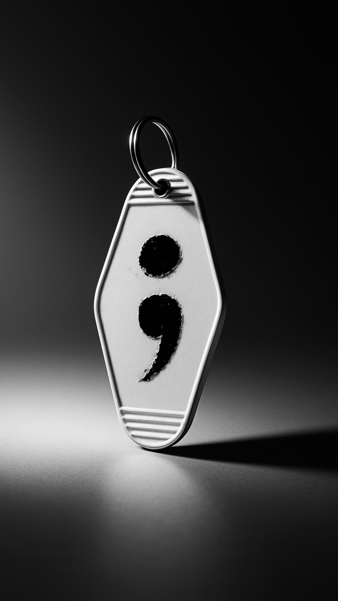 Semicolon Keychain