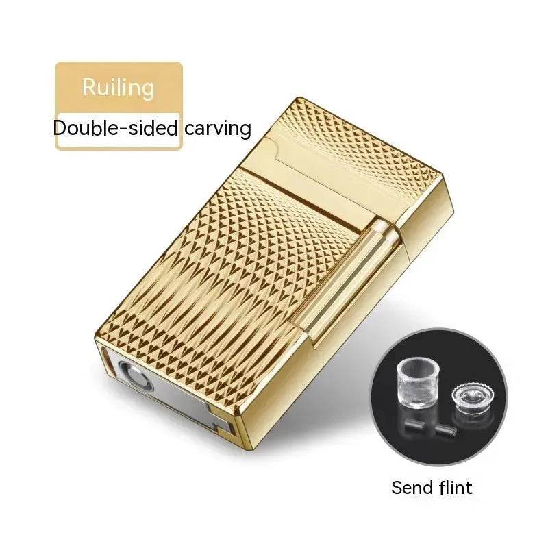 Luxury Bohemian Butane Torch Lighter with Cigar Hole Punch