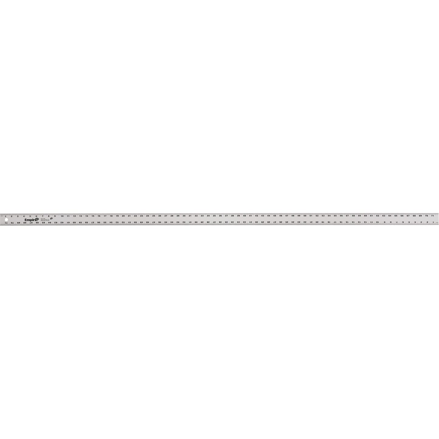 Heavy-Duty Straight Edge, 72" L, Aluminum, 1" Graduations
