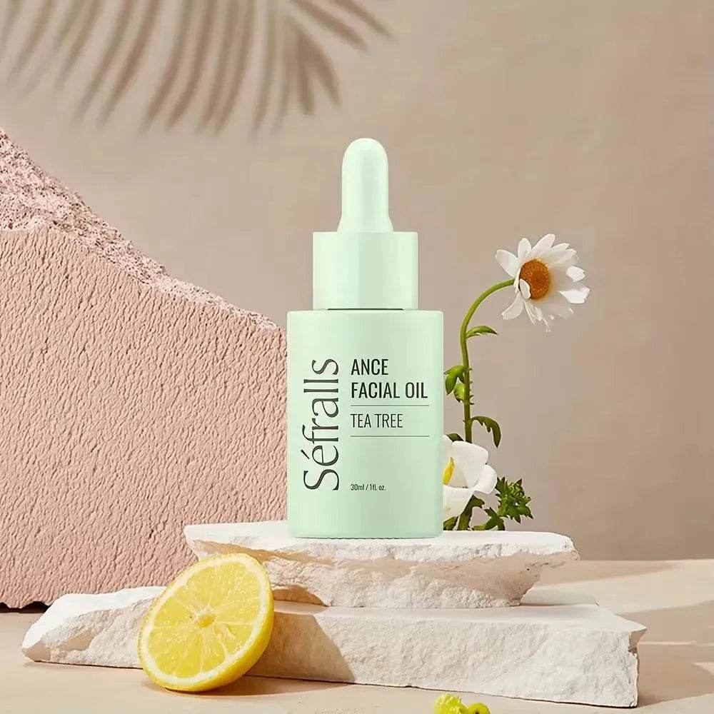 Huile de théier Sefralls pour le visage, anti-acné, atténue les marques d'acné, hydrate et nettoie la peau, 30 ml