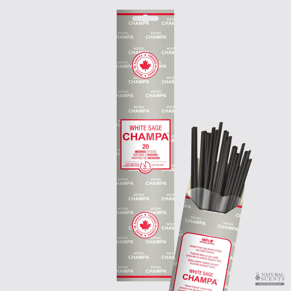 Bâtonnets d'encens Champa à la sauge blanche