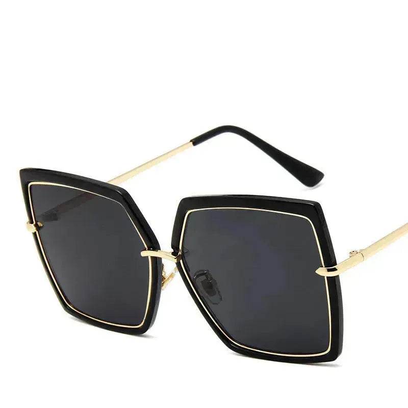 Reflective Fashion metal retro sunglasses for Women