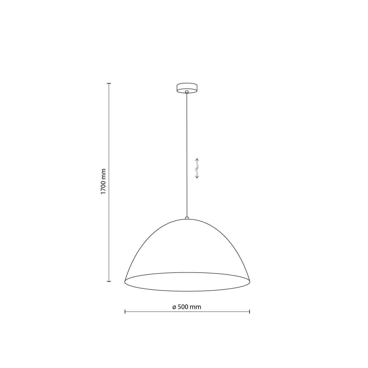 Suspension FARO style Mid-Century Modern L