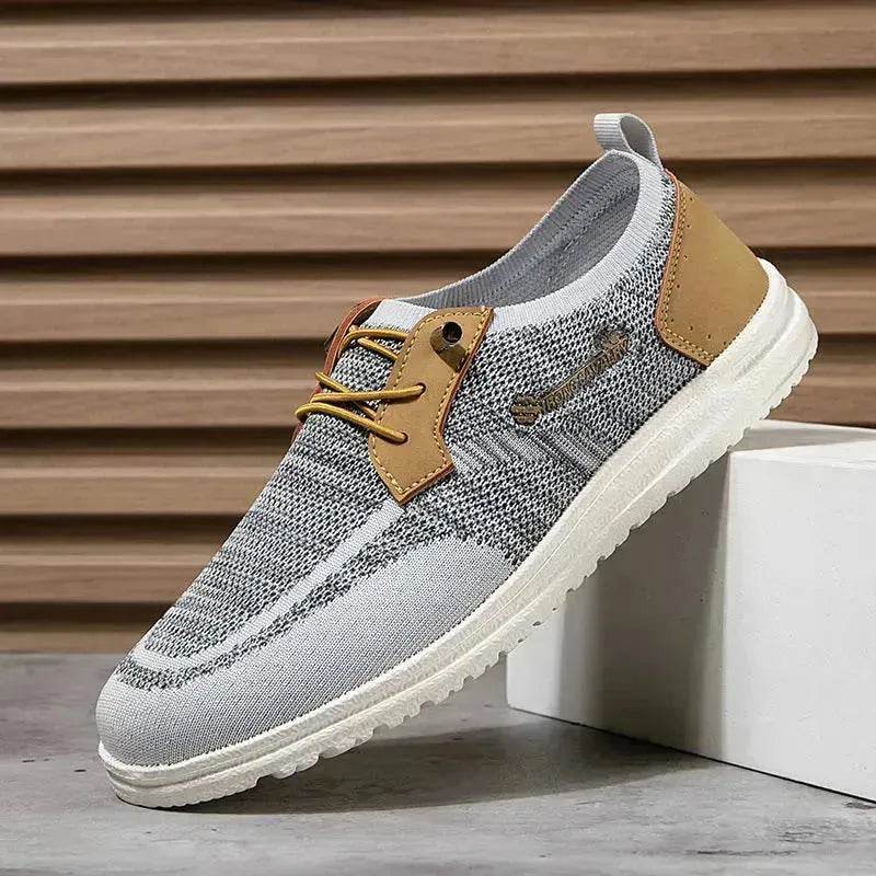 Casual Flat Slip-on Mesh Shoes Lightweight Breathable Loafers Men Walking Running Sports Shoes Sneakers for Men