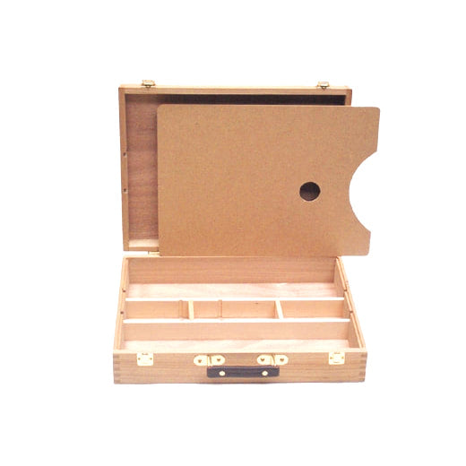 Artist Paint Box 4" x 13" x 17" + Wooden Palette