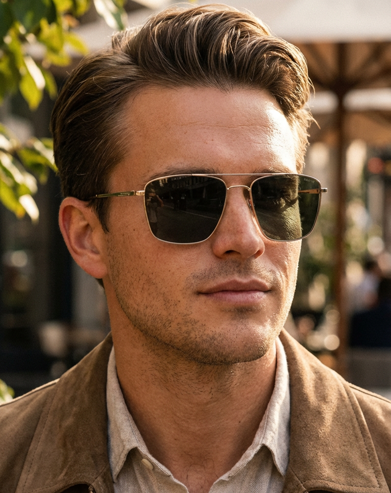 Boléro Kaelix — Square Aviator Sunglasses