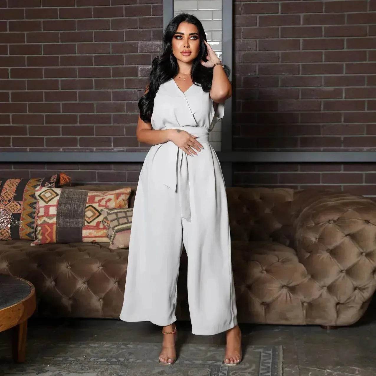 Middle East Modern Girls' Fashion Women's Jumpsuit and Abaya Kimono
