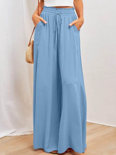 Printed Comfortable Casual High Waist Wide-leg Floral Palazzo Trousers women