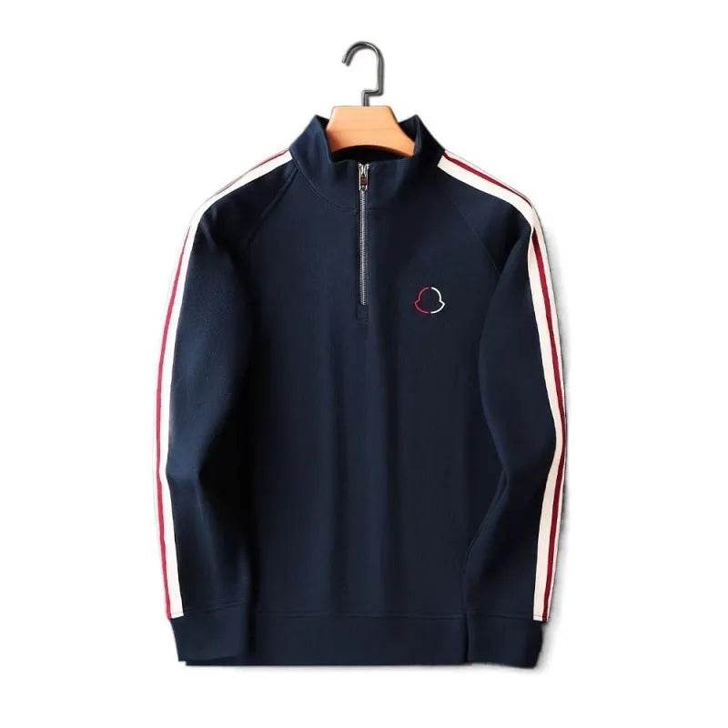 2pcs Fashion Side Stripe Leisure Sports Quarter Zip Tracksuit Co ord for Men
