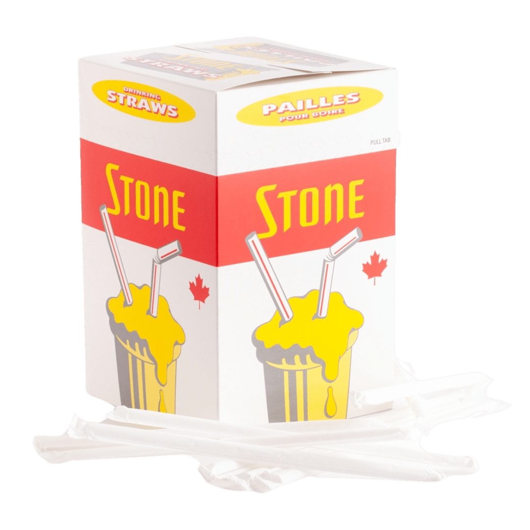 8" Individually Wrapped Flex Milkshake Straws