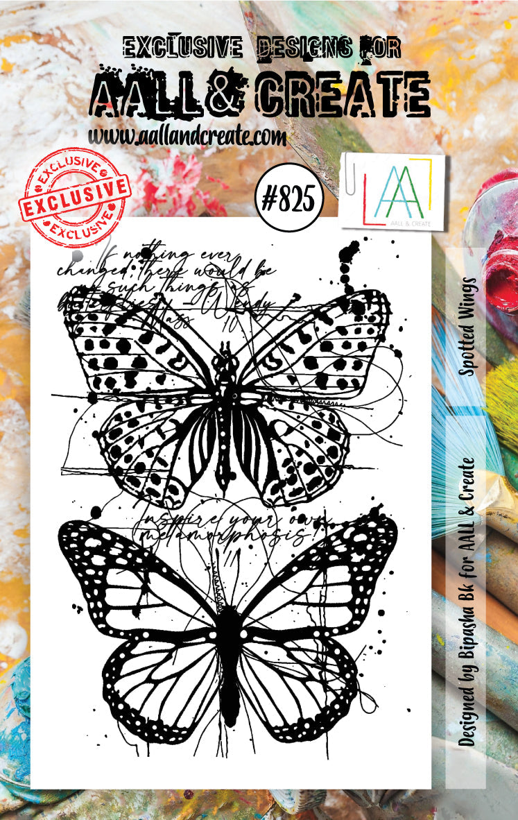 AALL and Create - Set de tampons 825 - Ailes mouchetées