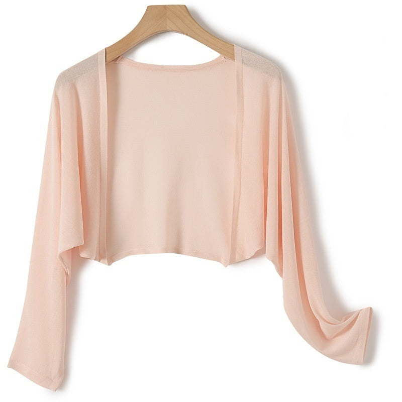 Women's Lightweight Sun Protection Shirt – Sheer Ice Silk Long-Sleeve Cover-Up Coat